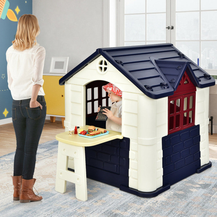 Kid’s Playhouse Toy Set Pretend Toy House with Extra Extended and Wide Slide For Boys and Girls