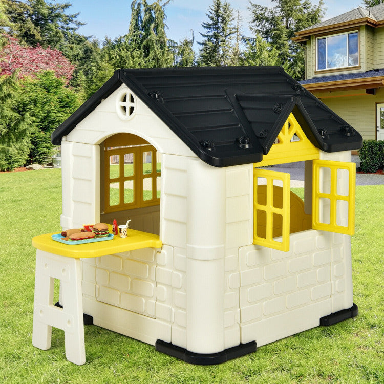 Kid’s Playhouse Toy Set Pretend Toy House with Extra Extended and Wide Slide For Boys and Girls