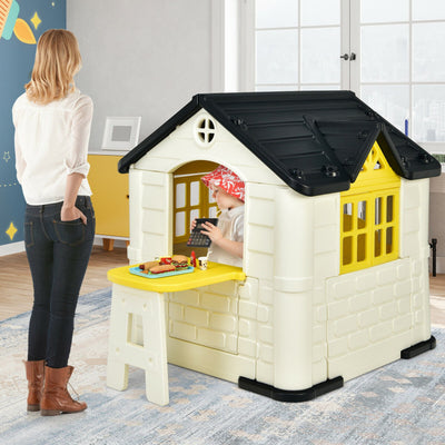 Kid’s Playhouse Toy Set Pretend Toy House with Extra Extended and Wide Slide For Boys and Girls