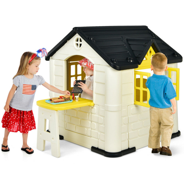 Kid’s Playhouse Toy Set Pretend Toy House with Extra Extended and Wide Slide For Boys and Girls