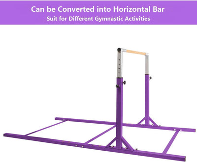 Kids Double Horizontal Bars Junior Gymnastic Training Parallel Bars with Adjustable Height and Width