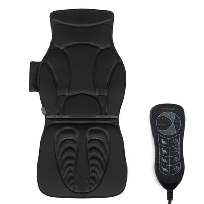 Massage Car Seat Cushion Back Massager Pad with 10 Vibration Motors Heat
