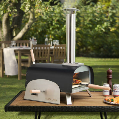 Outdoor Portable 2-in-1 Pizza and Grill Oven Wood Pellet Pizza Maker Machine