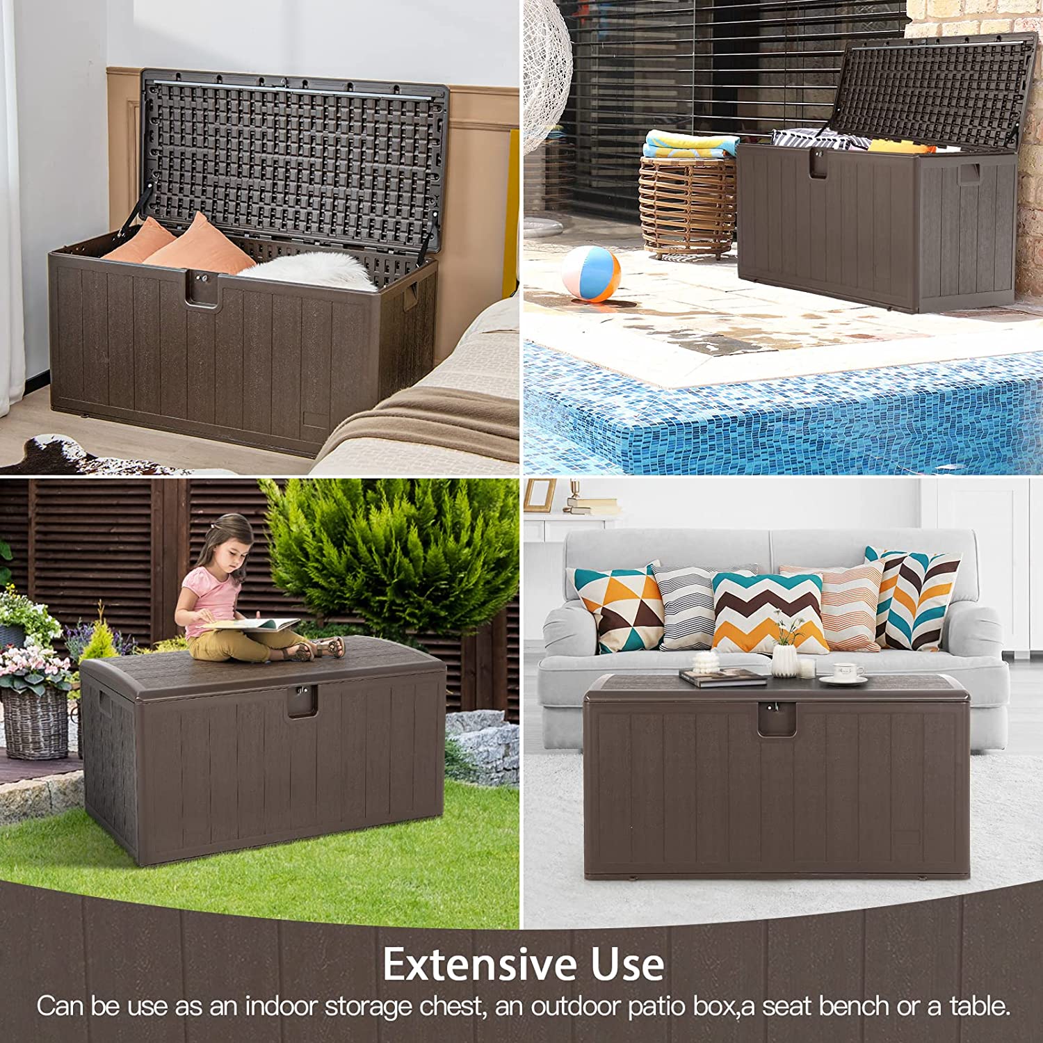 Patio storage chair best sale