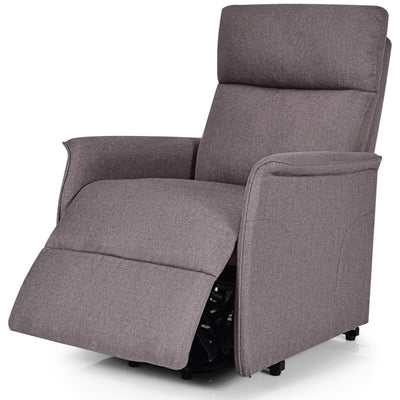 Power Lift Massage Recliner Chair Soft Warm Fabric Sofa Lounge Chair Home Theater Seating with Remote Control and Heavy Padded Cushion for Elderly