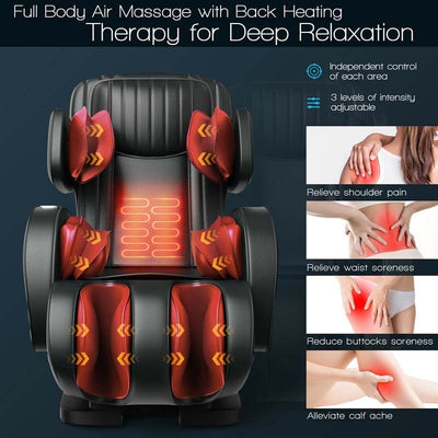 SL Track 3D Full Body Massage Chair Assembly-Free Zero Gravity Massage Recliner with Heat-Canada Only
