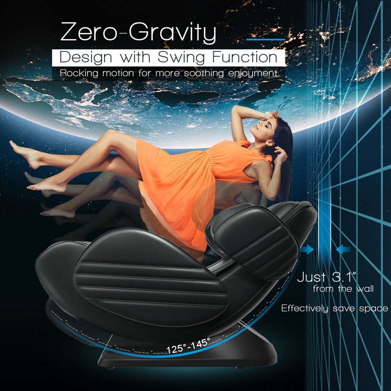 SL Track 3D Full Body Massage Chair Assembly-Free Zero Gravity Massage Recliner with Heat-Canada Only