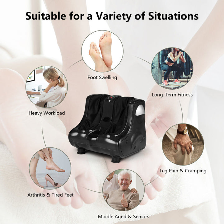 shiatsu kneading rolling vibration heating foot massager Costway HW51163 Shiatsu Kneading Rolling Vibration Heating Foot Massager -  Red for sale online