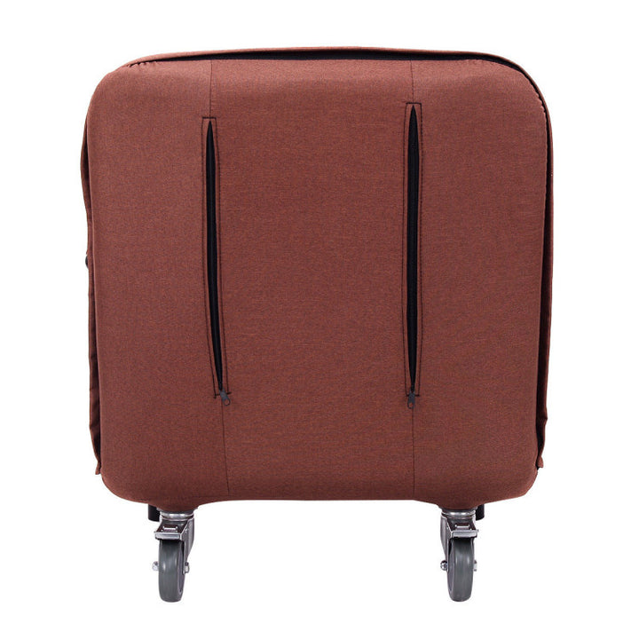 Single Person Recliner Folding Chaise Lounge Couch Convertible Sofa Bed Sleeper Chair with Adjustable Backrest