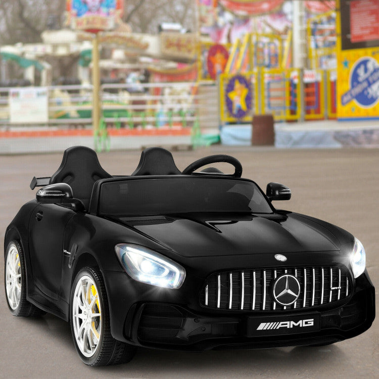 12V Kids Ride On Electric Car Licensed Mercedes Benz AMG GTR Motorized Vehicles with Remote Control