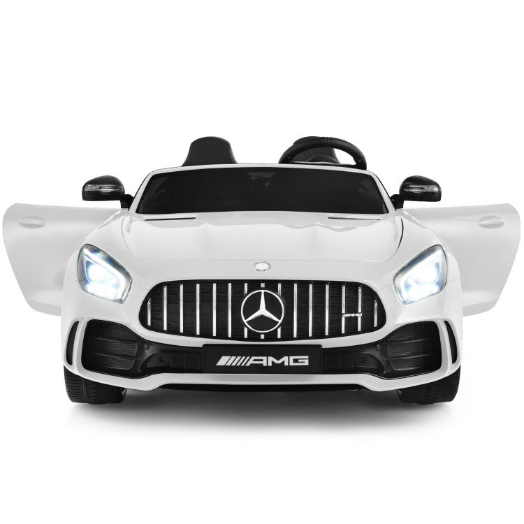 12V Kids Ride On Electric Car Licensed Mercedes Benz AMG GTR Motorized Vehicles with Remote Control