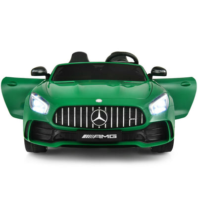 12V Kids Ride On Electric Car Licensed Mercedes Benz AMG GTR Motorized Vehicles with Remote Control