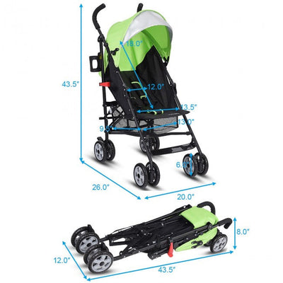 Convenience Baby Stroller Lightweight Infant Stroller with Compact Fold