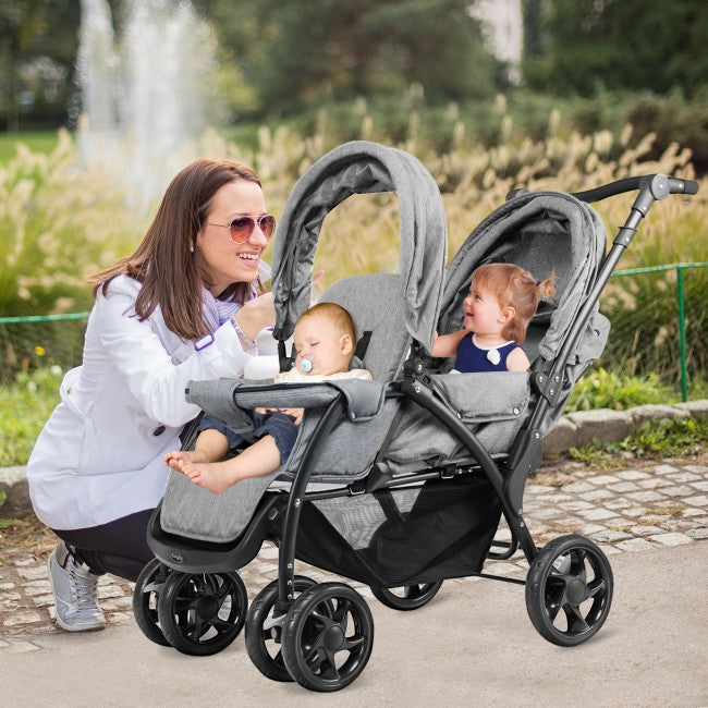 Convenience Lightweight Double Stroller for Infant & Toddler
