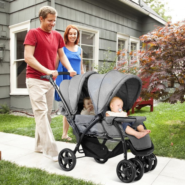 Convenience Lightweight Double Stroller for Infant & Toddler