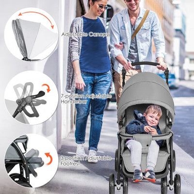 Convenience Lightweight Double Stroller for Infant & Toddler