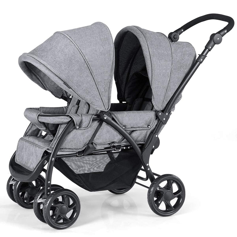 Convenience Lightweight Double Stroller for Infant & Toddler