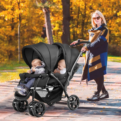 Convenience Lightweight Double Stroller for Infant & Toddler