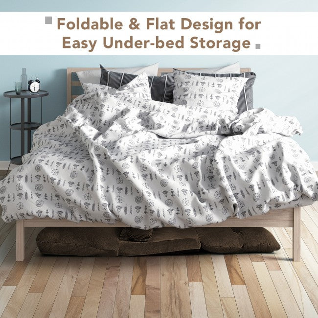 6-Position Adjustable Sleeper Lounge Couch with 2 Pillows