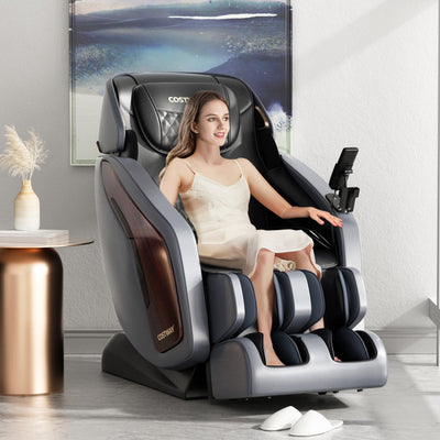 Electric Full Body Zero Gravity Massage Chair 3D SL Track Thai Stretch Recliner with 10 Auto Mode and Wireless Speaker