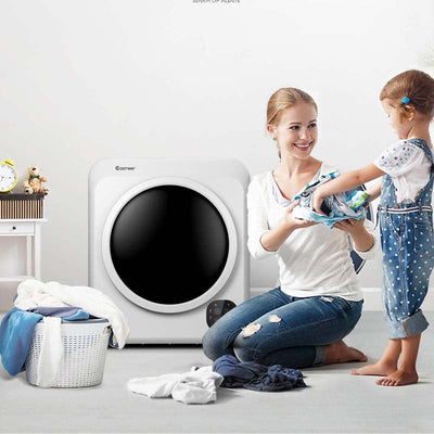 13.2 lbs Portable Dryer 1700W Front Load Tumble Dryer Compact Clothes Dryer Machine
