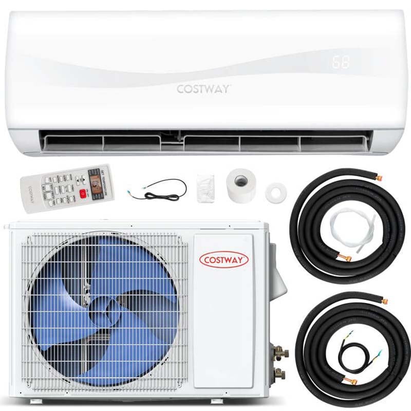 18000BTU Ductless Mini Split Air Conditioner 208-230V 19 SEER2 Wall-Mounted Inverter AC Unit with Heat Pump