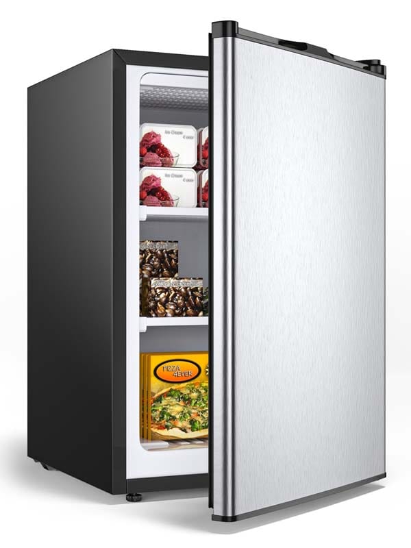 3.0 Cu.Ft Compact Single Door Upright Freezer Mini Size Refrigerator w –  Chairliving