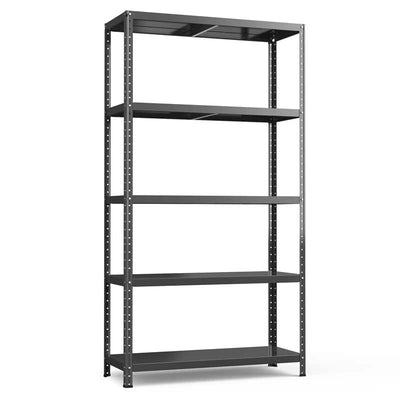 5-tier Heavy Duty Metal Storage Shelving Unit Adjustable Garage Storage Utility Rack Multi-Use Shelf Organizer 39" x 16" x 74"