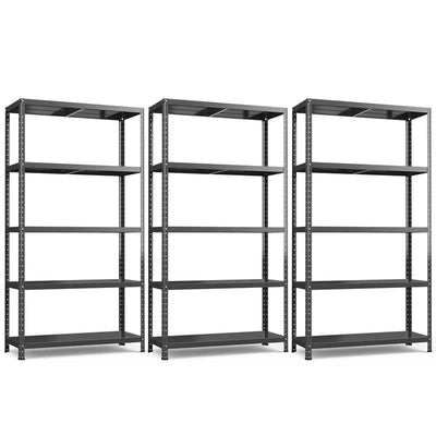 5-tier Heavy Duty Metal Storage Shelving Unit Adjustable Garage Storage Utility Rack Multi-Use Shelf Organizer 39" x 16" x 74"