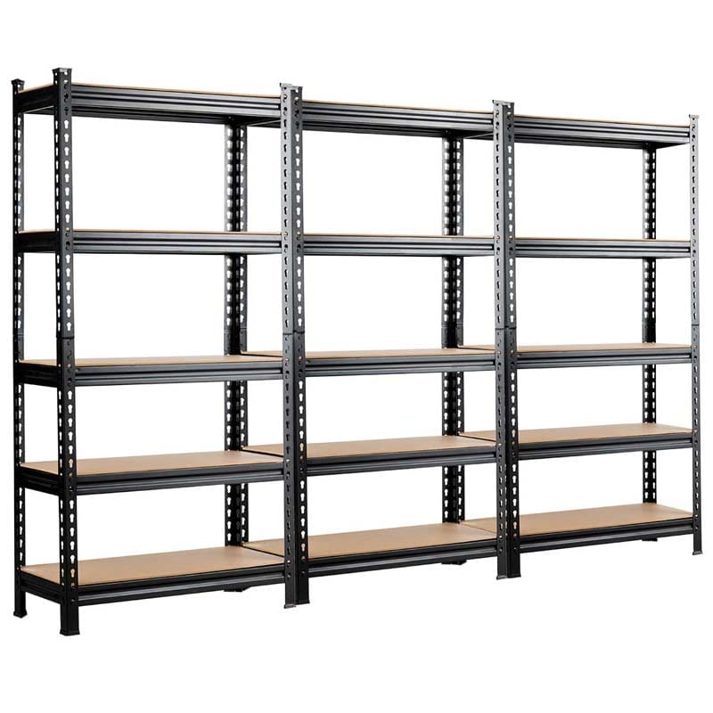 30" x 12" x 60" 5 Tier Heavy Duty Metal Storage Utility Rack Shelf Adjustable Storage Shelving Unit for Garage Warehouse Pantry