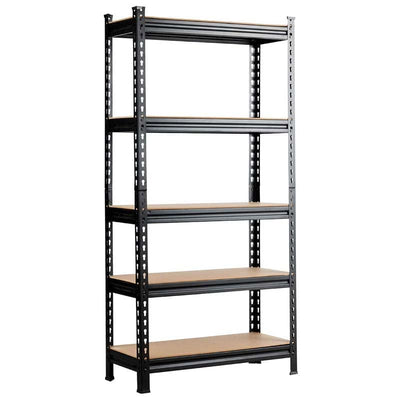 30" x 12" x 60" 5 Tier Heavy Duty Metal Storage Utility Rack Shelf Adjustable Storage Shelving Unit for Garage Warehouse Pantry