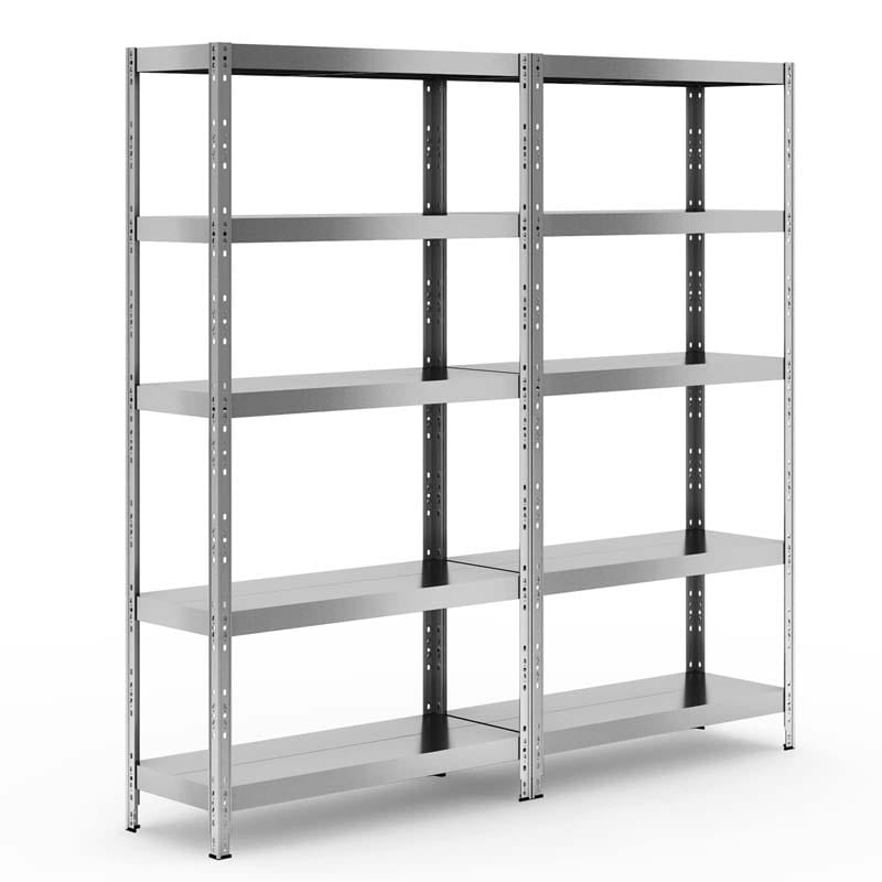 2860lbs 5-tier Heavy Duty Metal Storage Shelving Unit Adjustable Storage Utility Rack for Garage Warehouse Basement