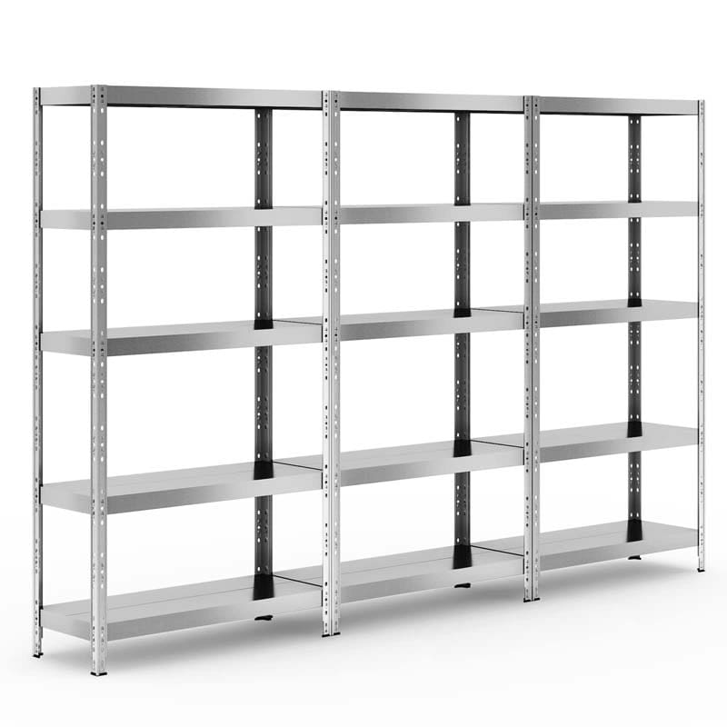 2860lbs 5-tier Heavy Duty Metal Storage Shelving Unit Adjustable Storage Utility Rack for Garage Warehouse Basement
