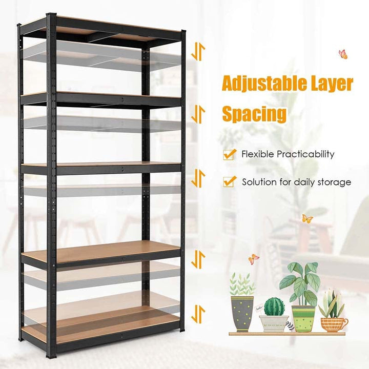 30" x 12" x 60" 5-Tier Heavy Duty Storage Shelving Unit Metal Utility Shelves Adjustable Storage Racks