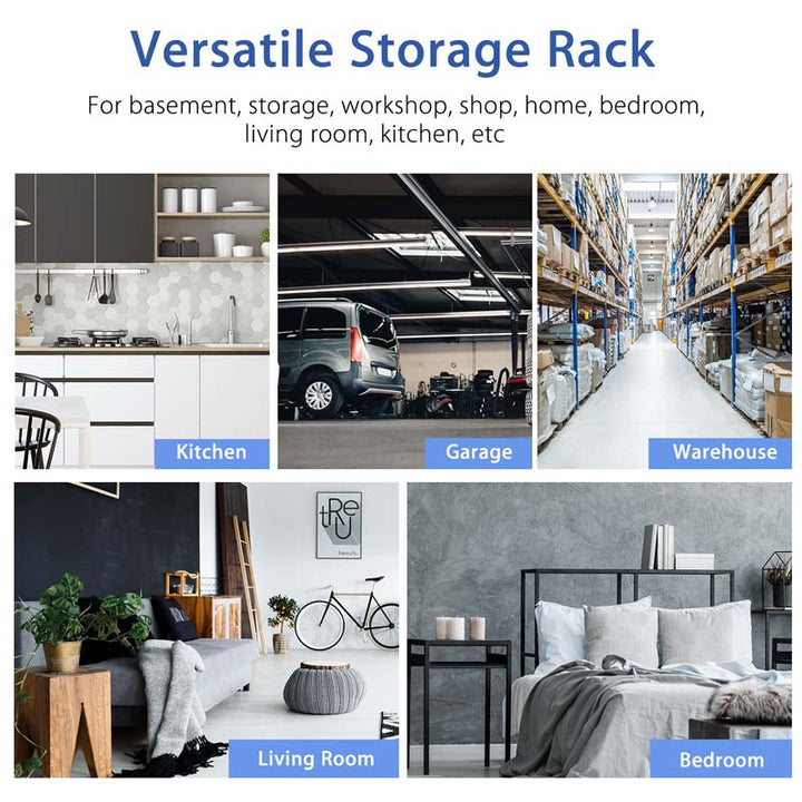30" x 12" x 60" Heavy Duty 5-Tier Storage Shelving Units 2000Lbs Capacity Garage Metal Utility Rack for Workshop