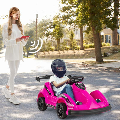 6V Kids Ride On Go Kart Battery Powered Electric Racing Truck Toy Car with Remote Control USB Port