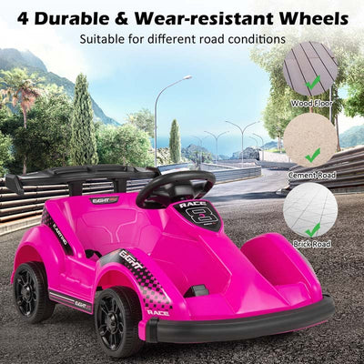 6V Kids Ride On Go Kart Battery Powered Electric Racing Truck Toy Car with Remote Control USB Port