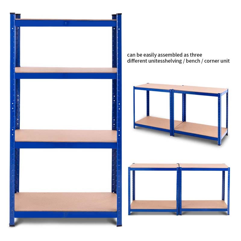 63 Inch Heavy Duty Metal Storage Rack Garage Multi-Use Storage Shelving Unit with Adjustable Shelves