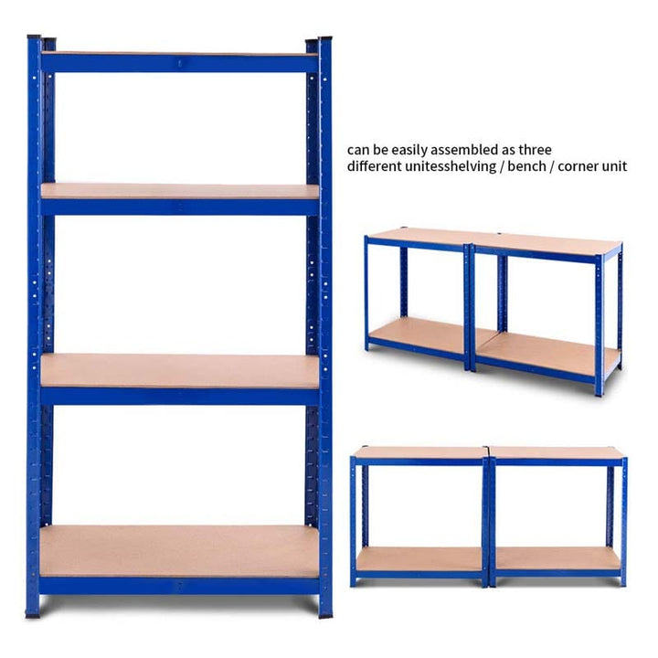 63 Inch Heavy Duty Metal Storage Rack Garage Multi-Use Storage Shelving Unit with Adjustable Shelves