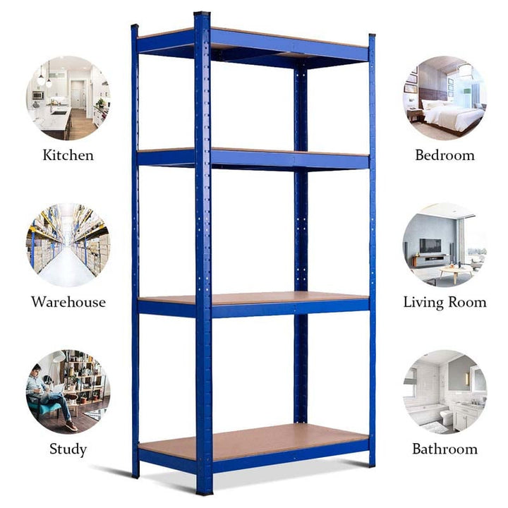 63 Inch Heavy Duty Metal Storage Rack Garage Multi-Use Storage Shelving Unit with Adjustable Shelves