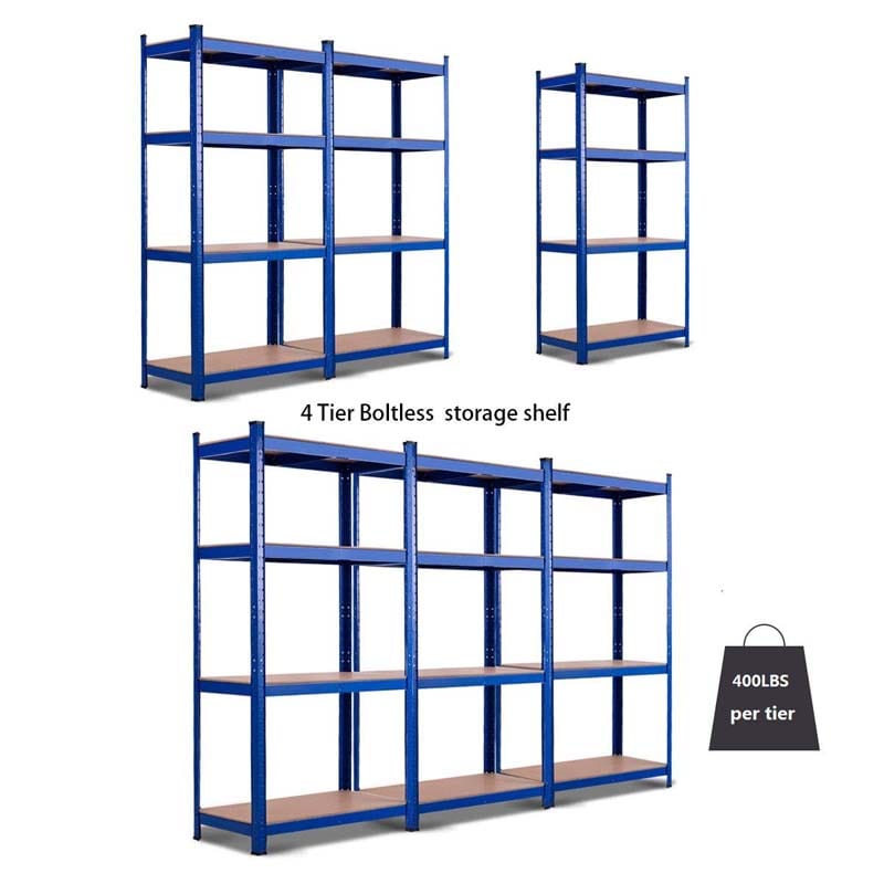 63 Inch Heavy Duty Metal Storage Rack Garage Multi-Use Storage Shelving Unit with Adjustable Shelves