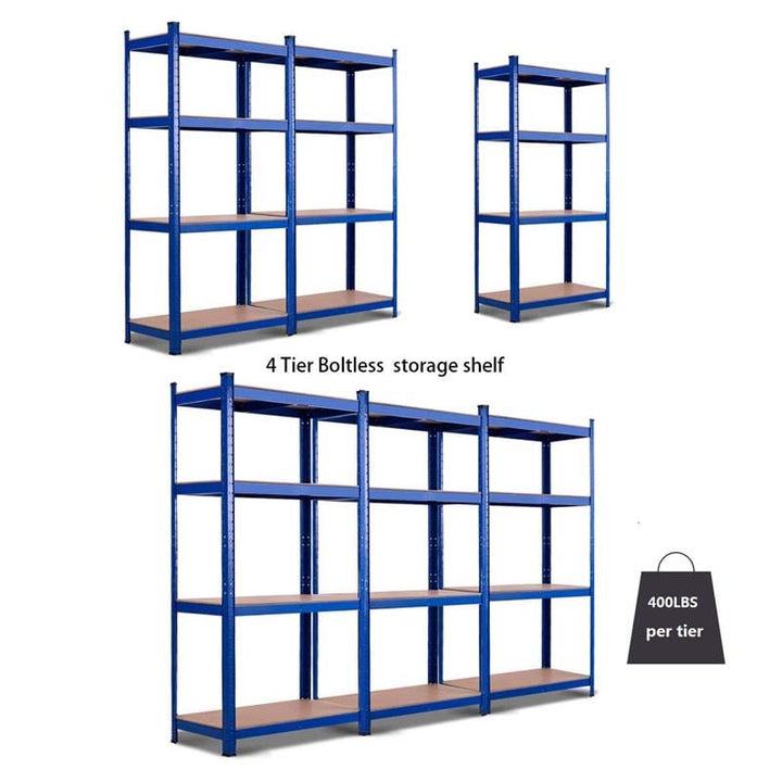 63 Inch Heavy Duty Metal Storage Rack Garage Multi-Use Storage Shelving Unit with Adjustable Shelves
