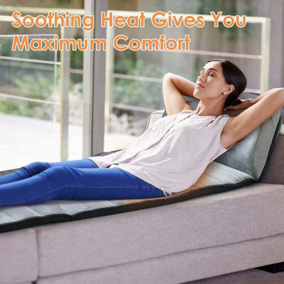 Foldable Heated Shiatsu Full Body Massage Mat with Built-in Pillow