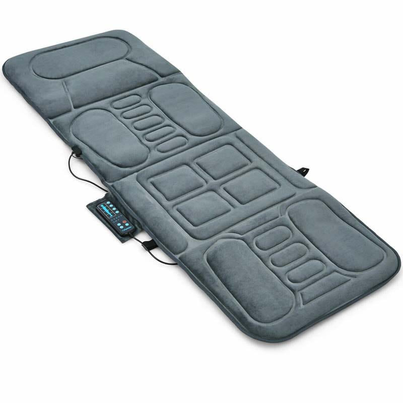 Foldable Massage Mat with Heat and 10 Vibration Motors | Costway Foldable Massage Mat with Heat and 10 Vibration Motors | Costway