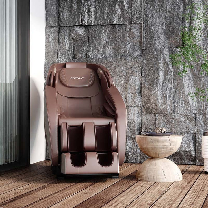 Full Body Shiatsu Massage Chair, SL Track Zero Gravity Massage Recliner with Auto Body Detector