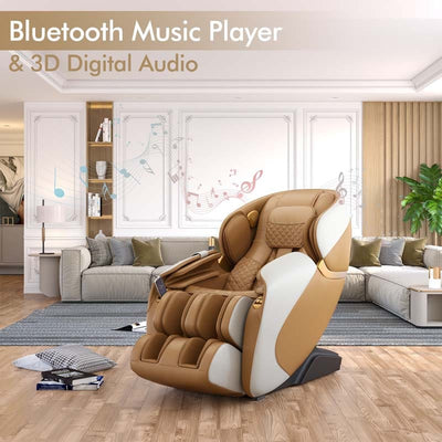 3D Full Body Shiatsu Massage Chair with AI Voice Control, SL Track Zero Gravity Massage Recliner