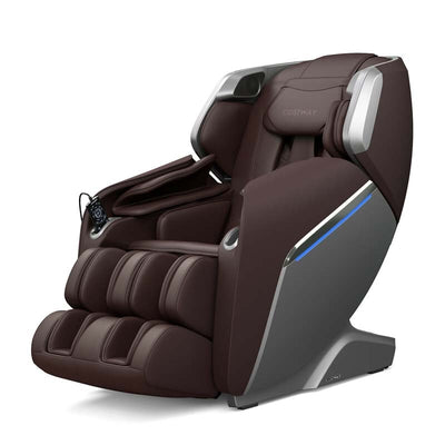 Full Body Massage Chair with Voice Control and LED Mood Lights, SL Track Zero Gravity Massage Recliner