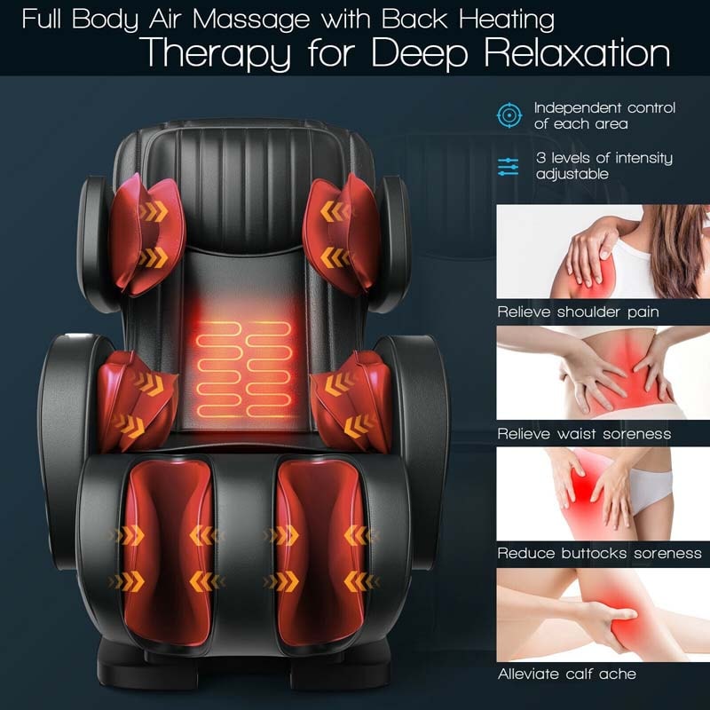 SL Track 3D Full Body Massage Chair, Assembly-Free Zero Gravity Massage Recliner with Heat