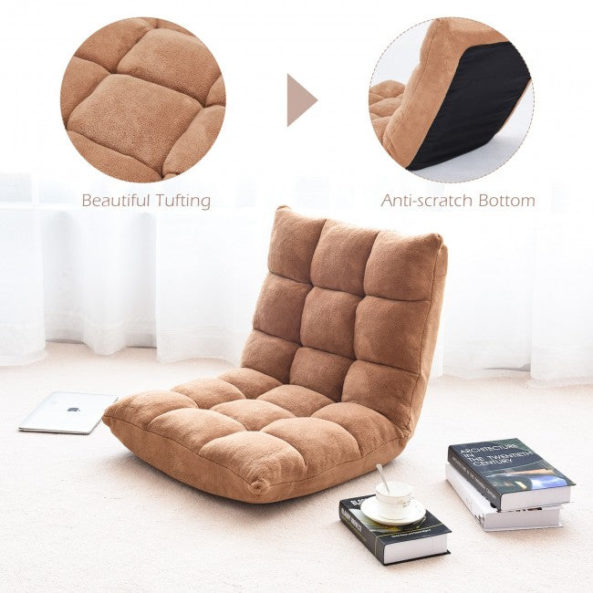 14-Position Adjustable Cushioned Floor Chair