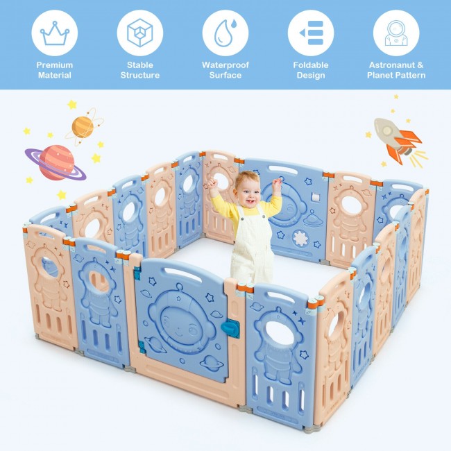 Foldable Baby Playpen Safety Baby Fence